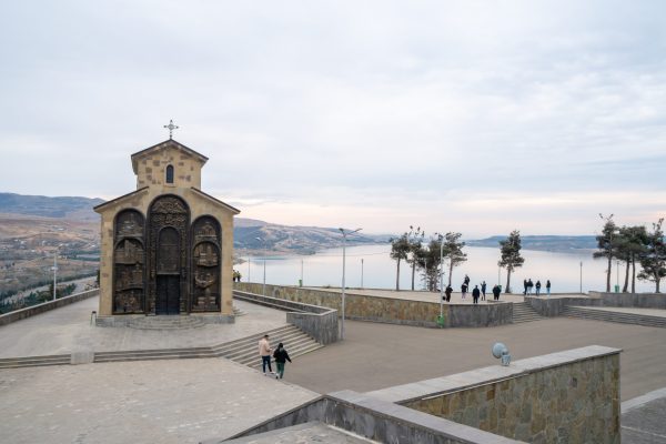 tbilisi, georgia 19 november, 2023: charhc in monument known a